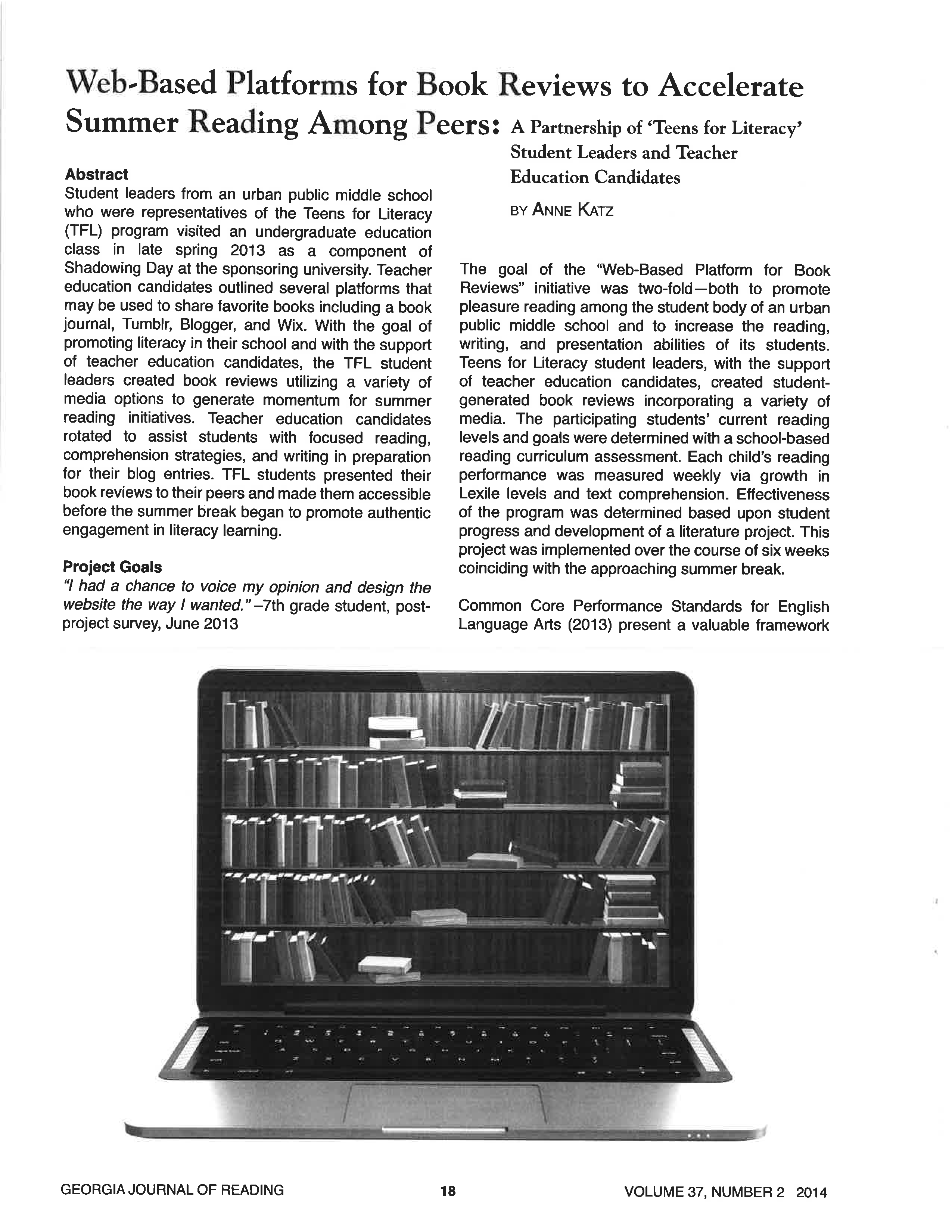 Web-Based Platforms for Book Reviews to Accelerate Summer Reading Among Peers