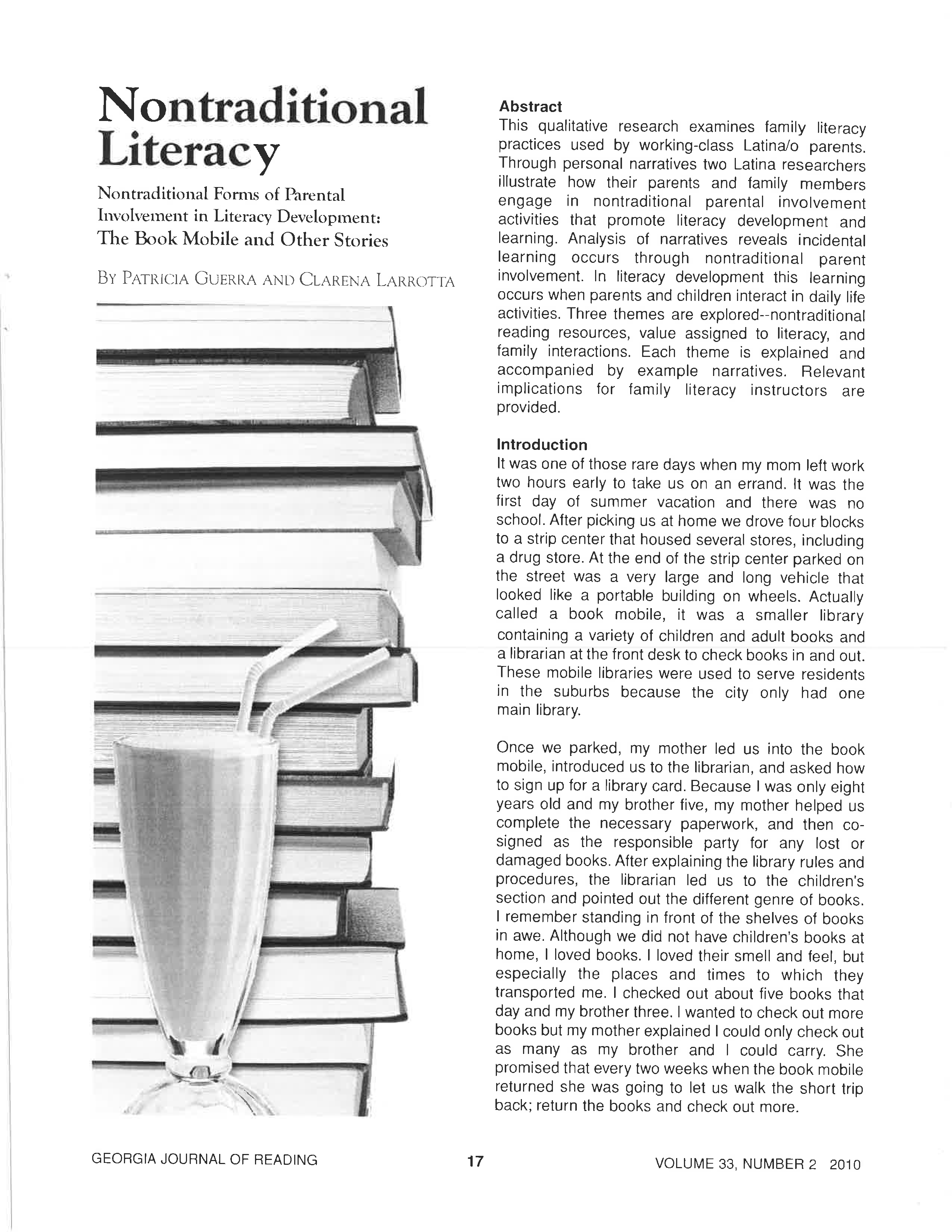 Nontraditional Literacy
